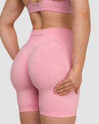 Elevate™ Sculpting Mid Waist Scrunch Shorts | Cotton Pink