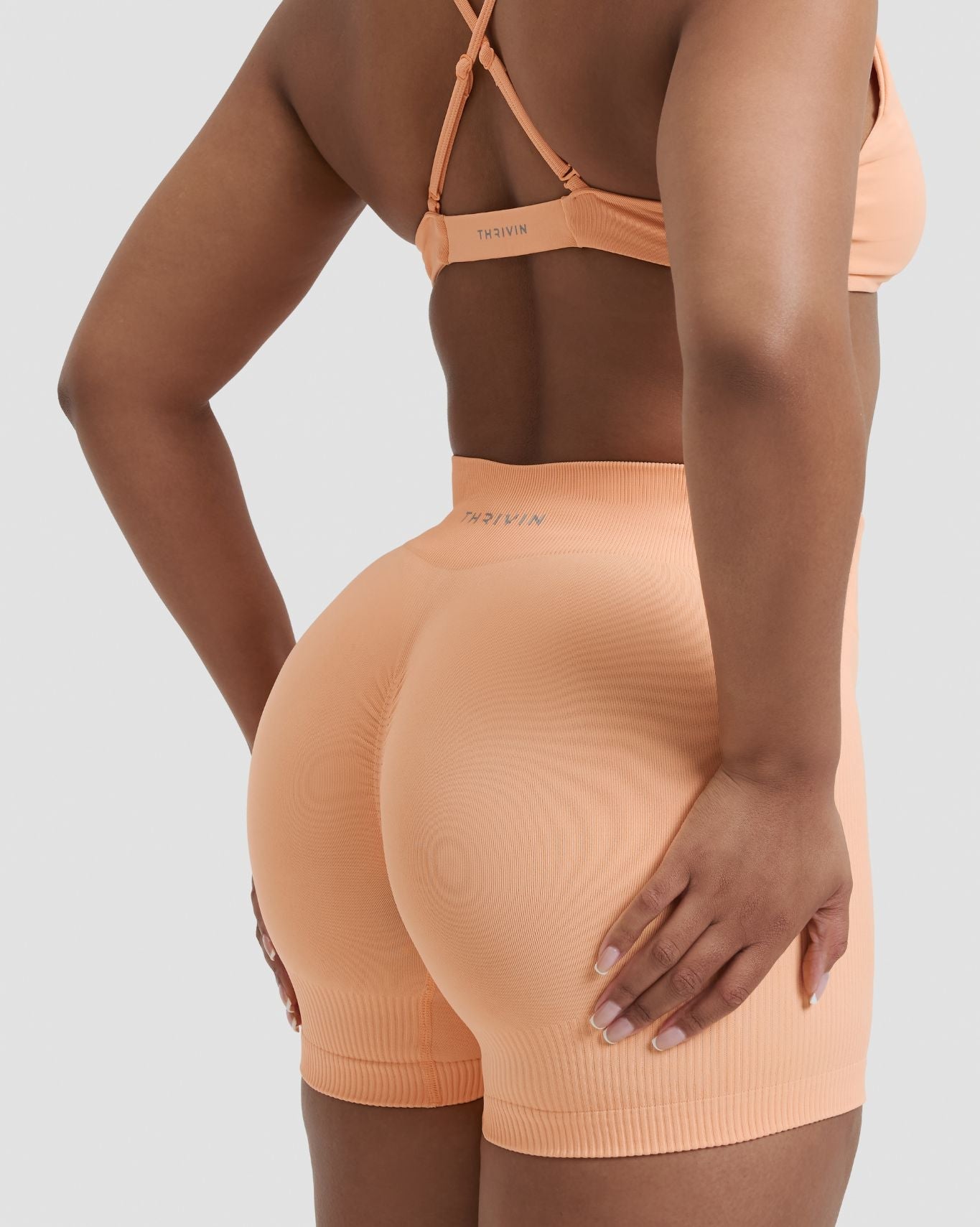 Elevate™ Sculpting Mid Waist Scrunch Shorter Shorts | Melon Ice