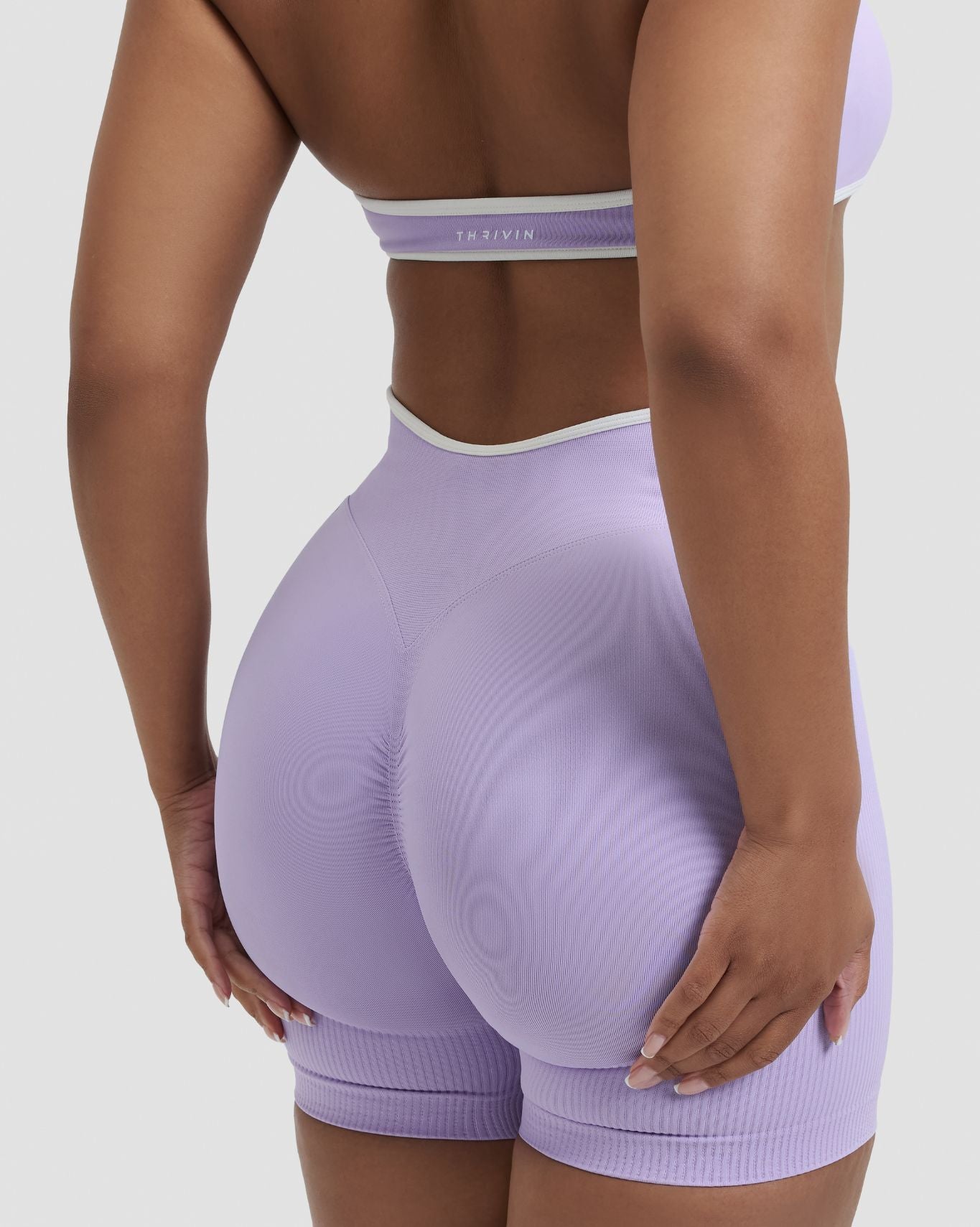 Elevate™ Outline Short Scrunch Shorts | Lilac
