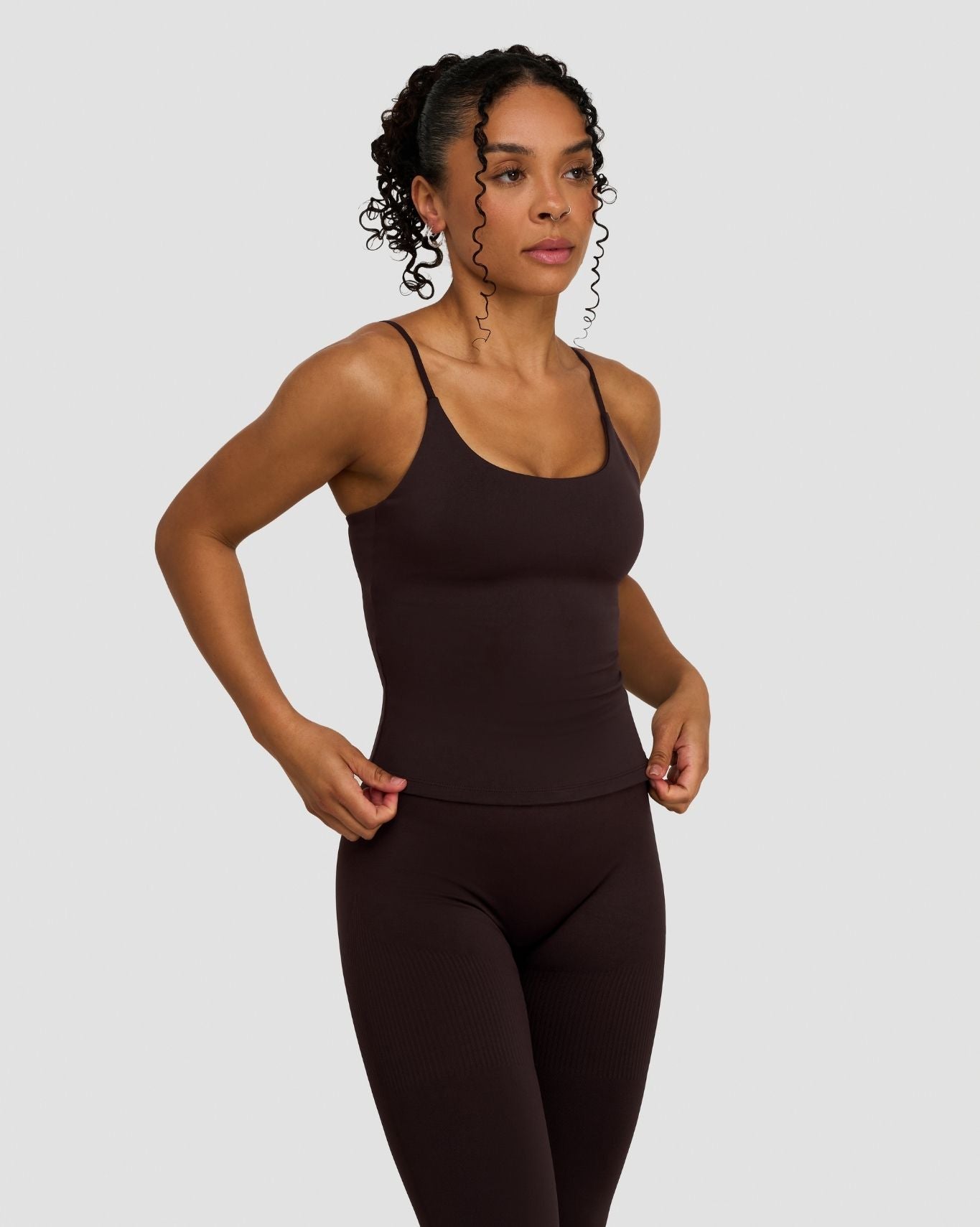 Elevate™ Sculpting Seamless Scoop Neck Cami | Coffee