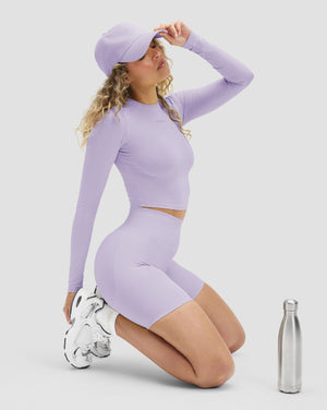 Elevate™ Sculpting High Waist Scrunch Shorts | Lilac