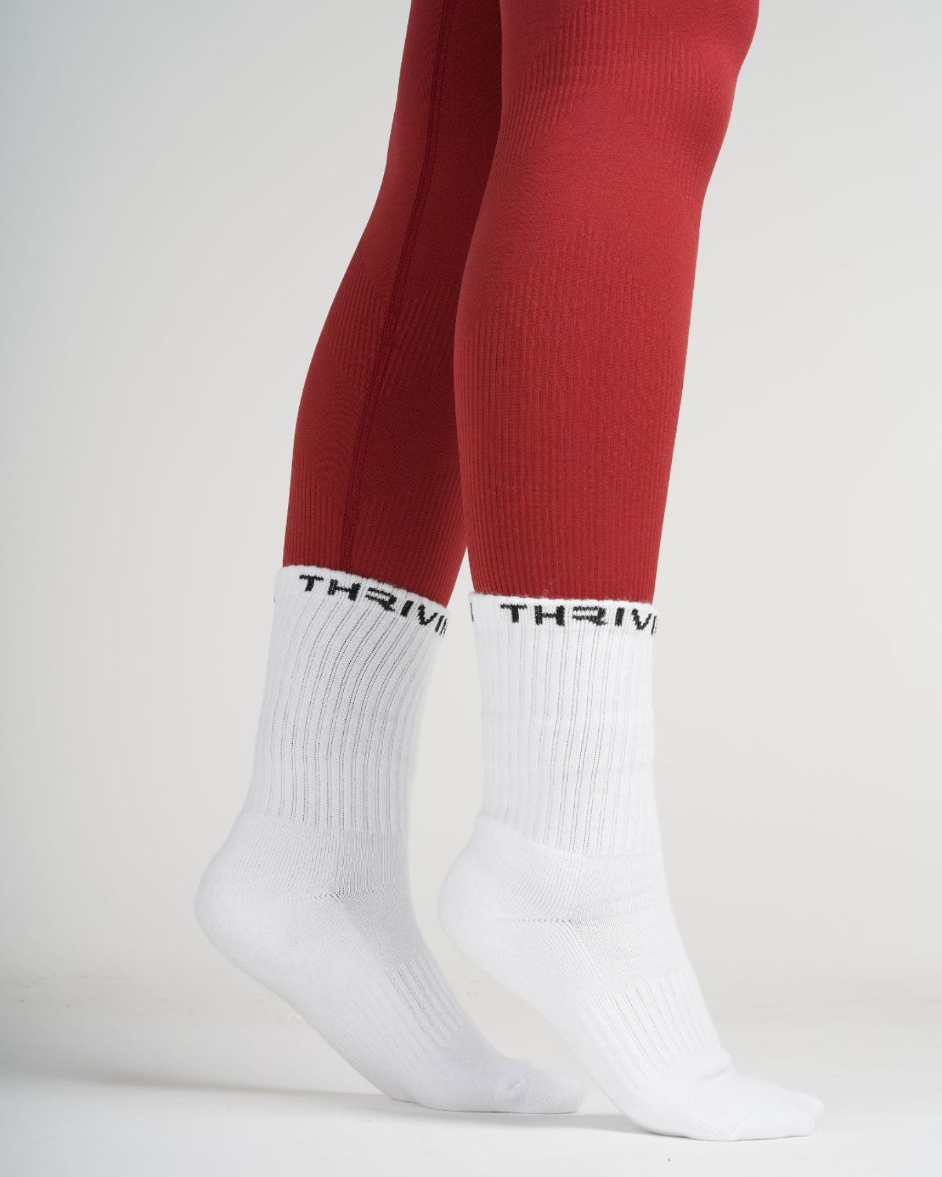 THRIVIN Silk Socks Long | White