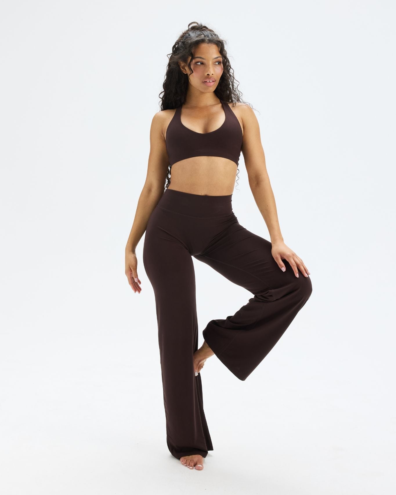 Essence Wide Leg Pants | Coffee
