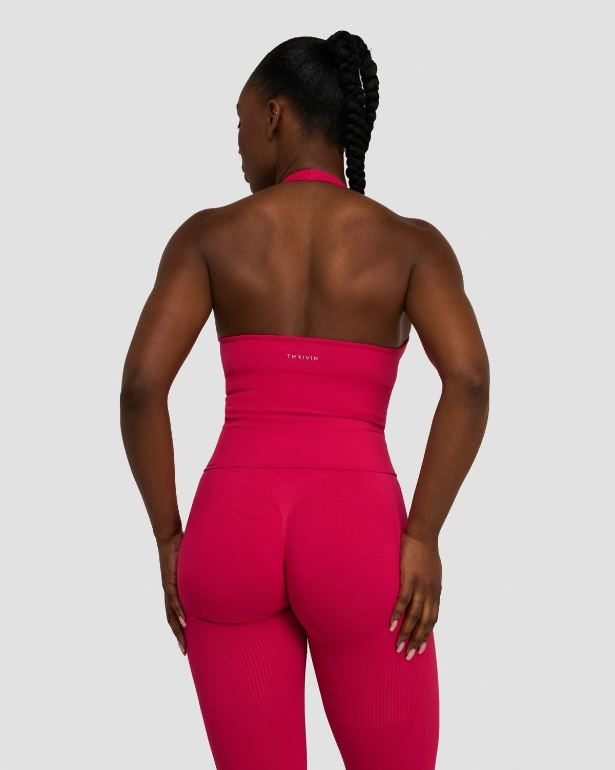Elevate™ Sculpting Seamless Halterneck Top | Strawberry