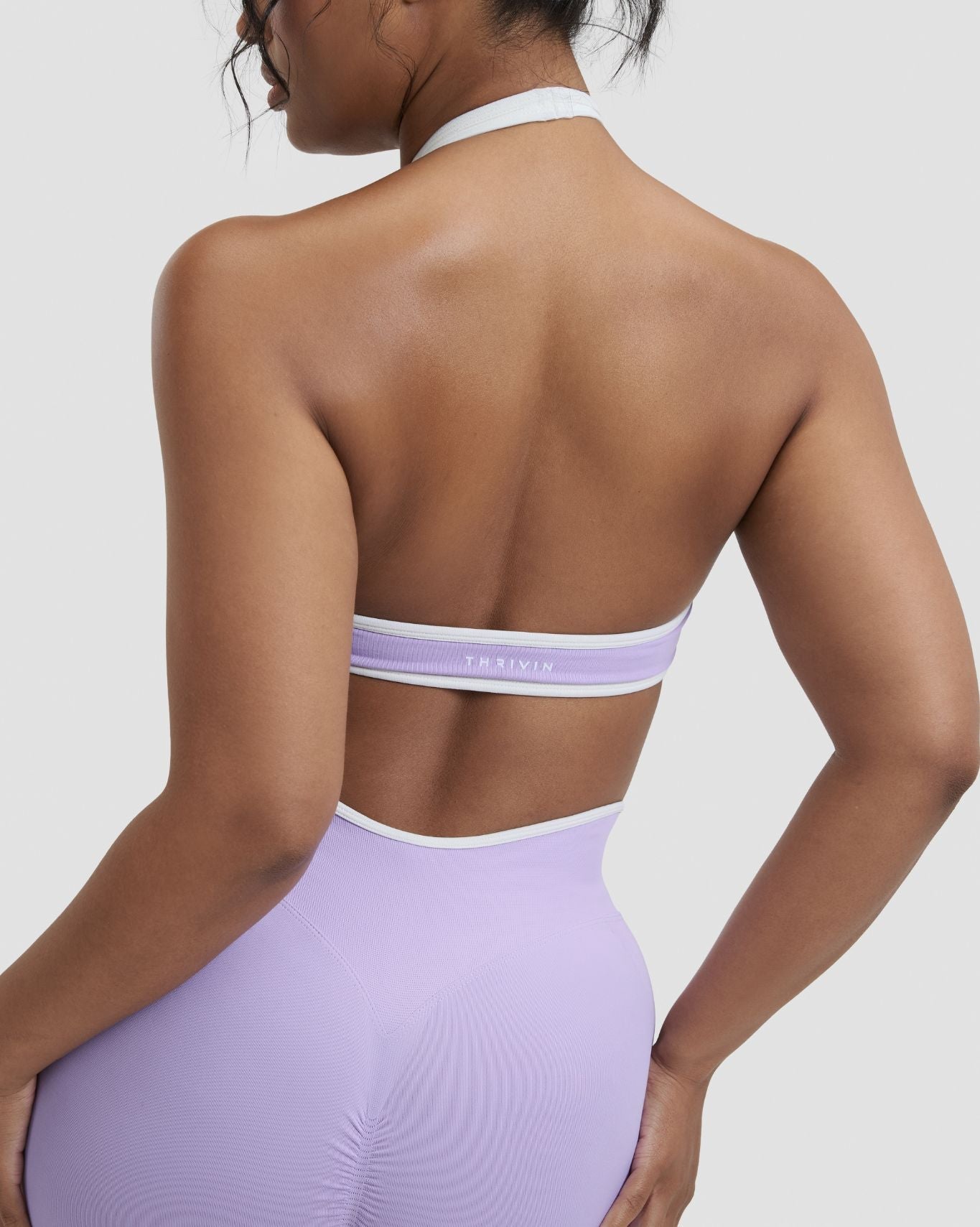 Elevate™ Outline Halterneck Bra | Lilac
