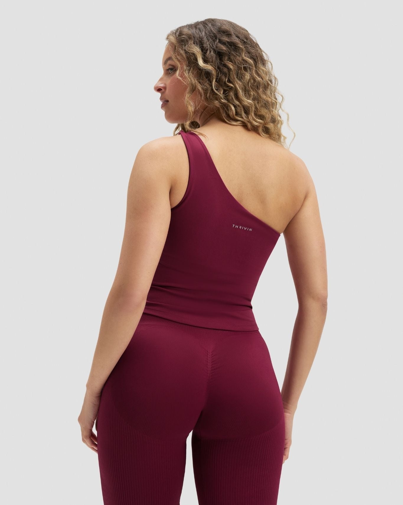 Elevate™ Sculpting Asymmetric Twist Top | Cherry Berry