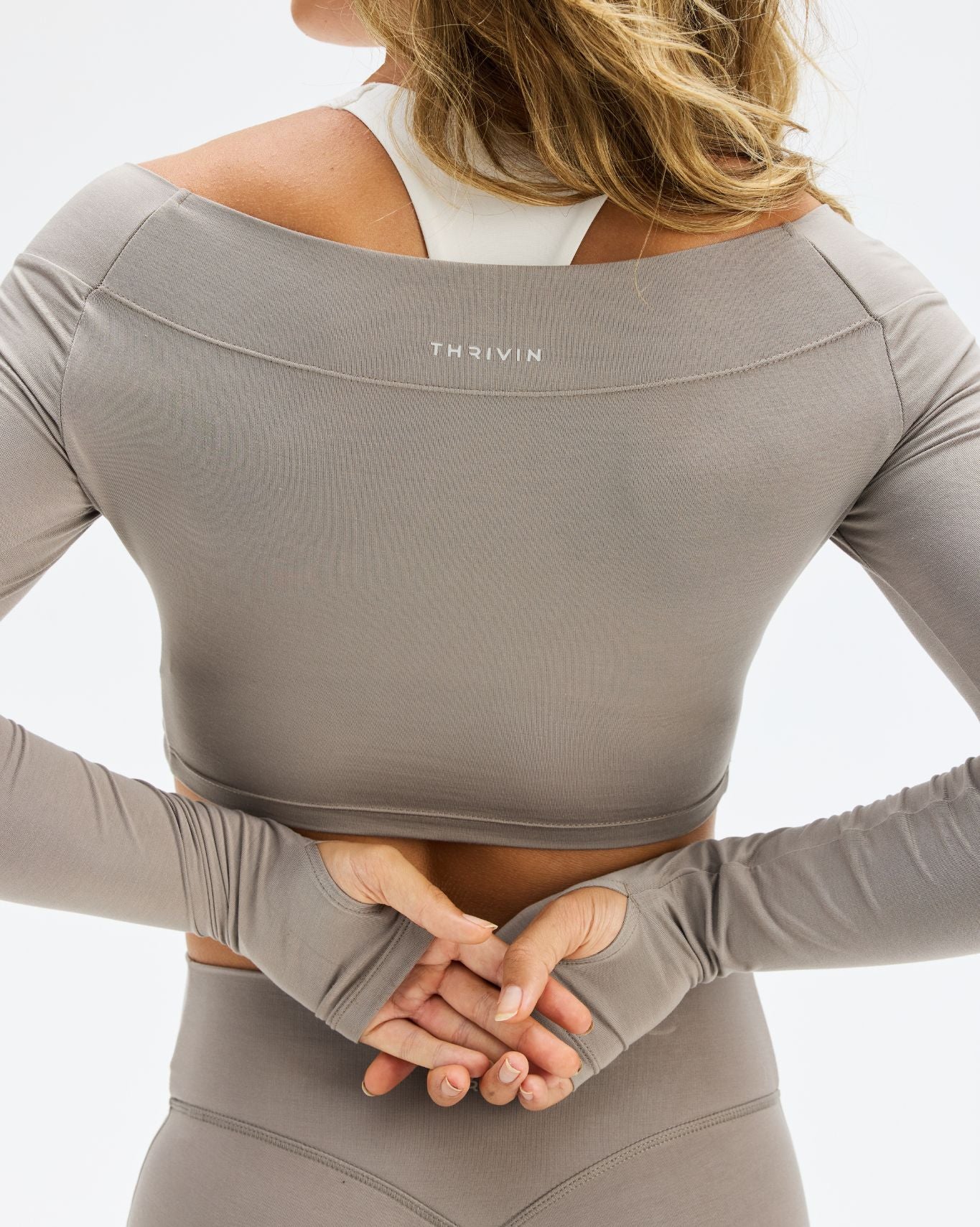 Essence Twist Knot Long Sleeve Top | Latte