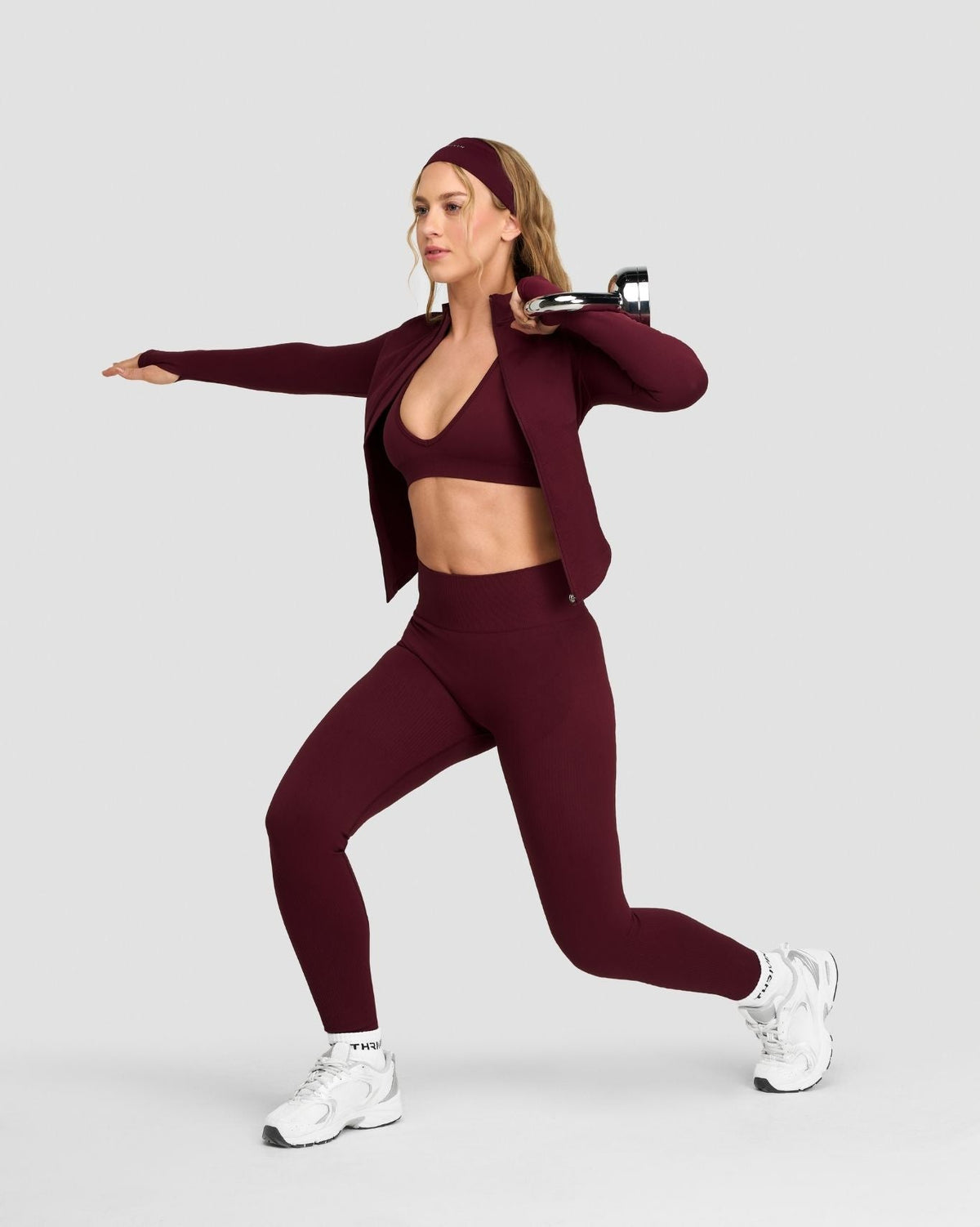 Elevate™ Compression Long Sleeve Jacket | Merlot