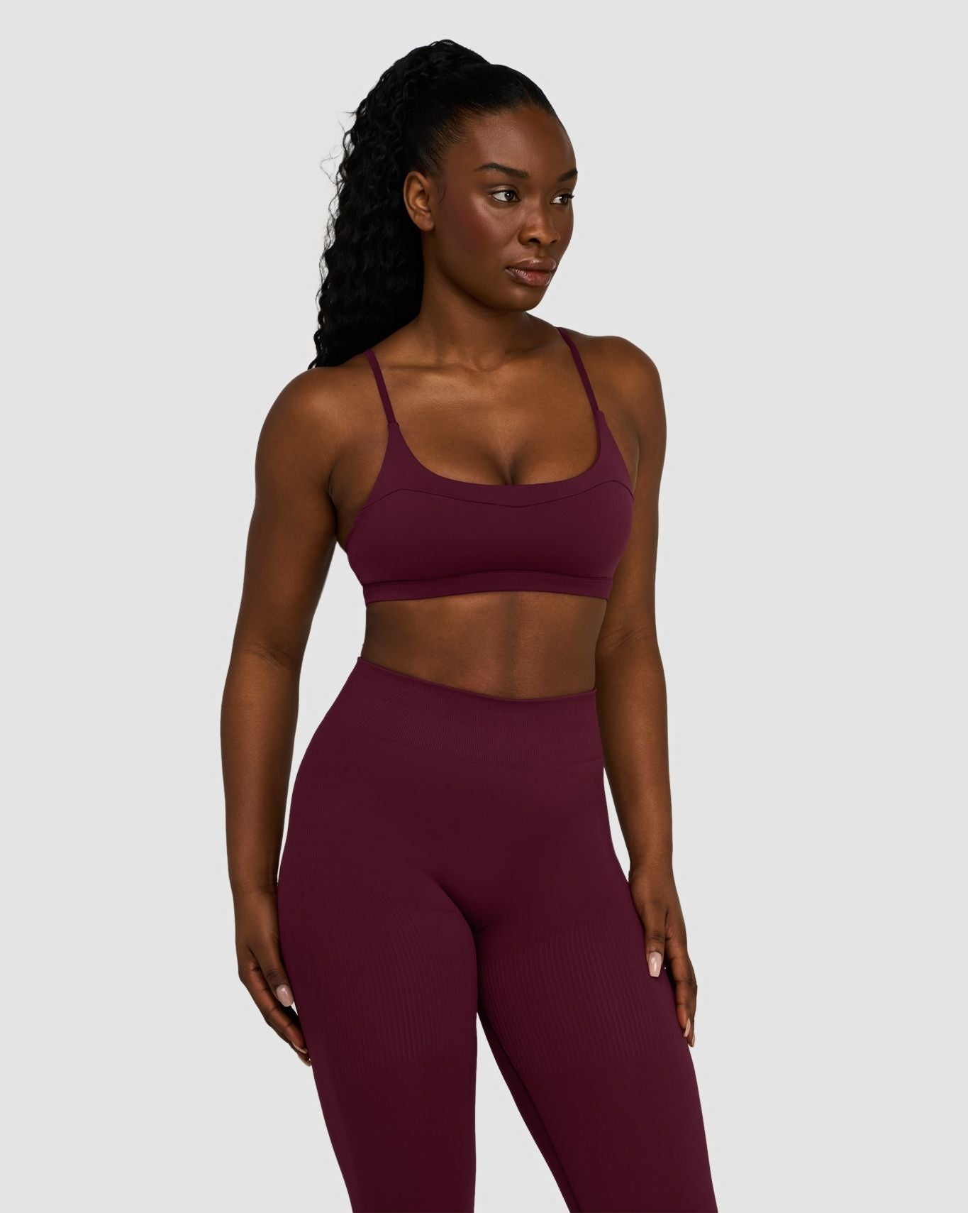 Elevate™ Sculpting Seamless Scoop Neck Bra | Merlot
