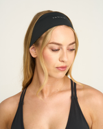 The Essential Collection Chrome Logo Headband | Charcoal Grey
