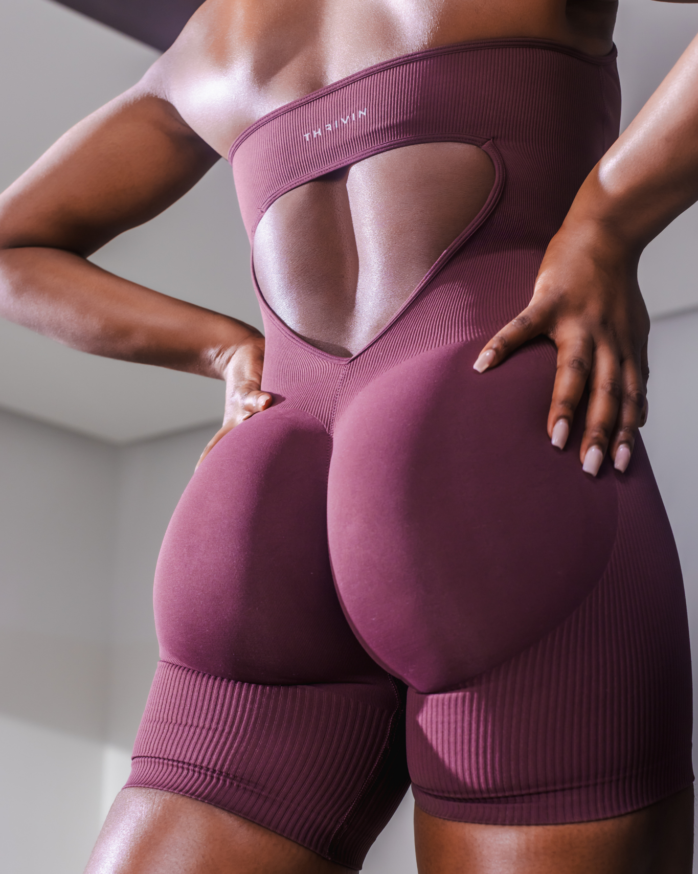 Elevate™ Sculpting Halterneck All In One | Dark Mauve