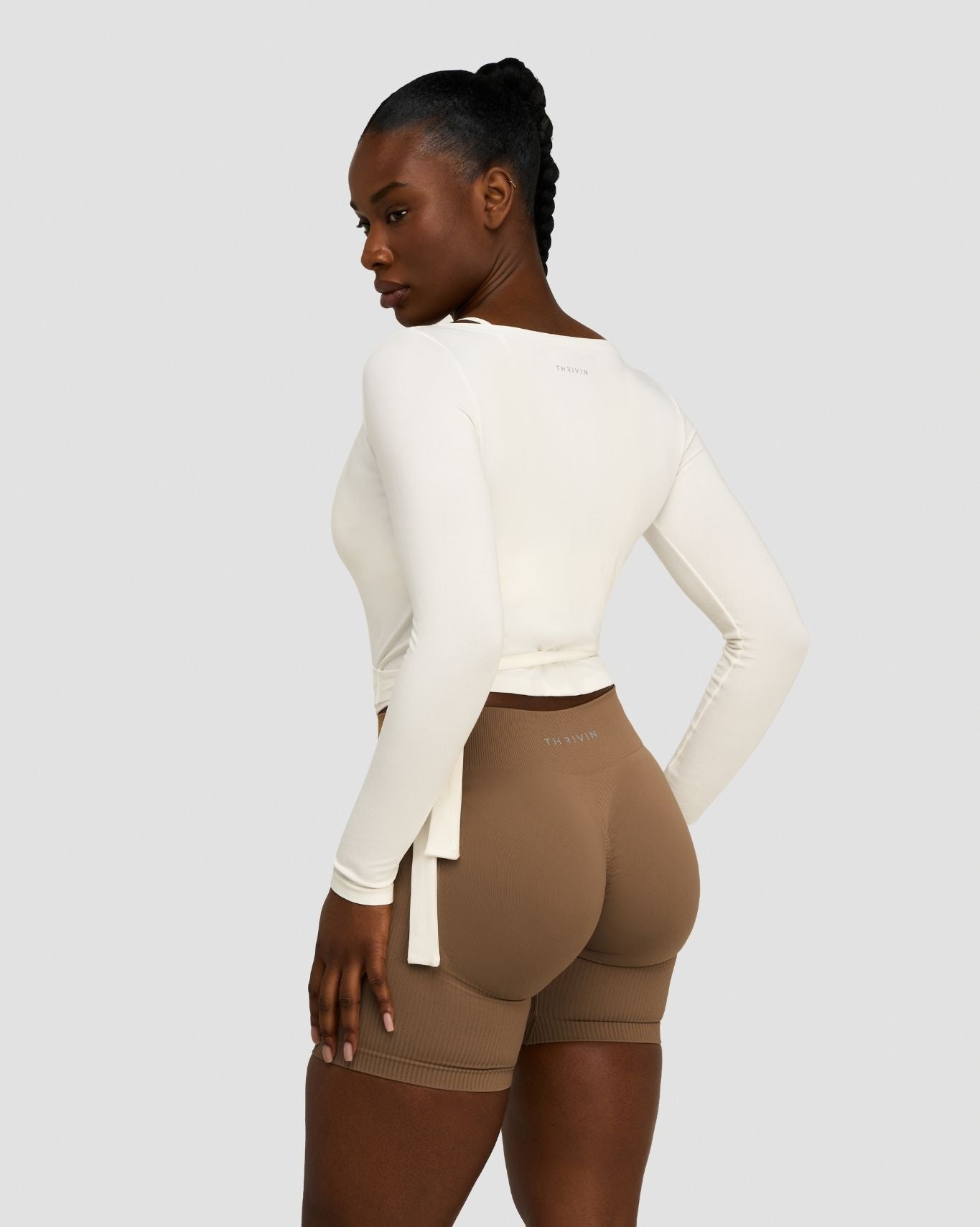 The Essential Collection Wrap Top | Cream