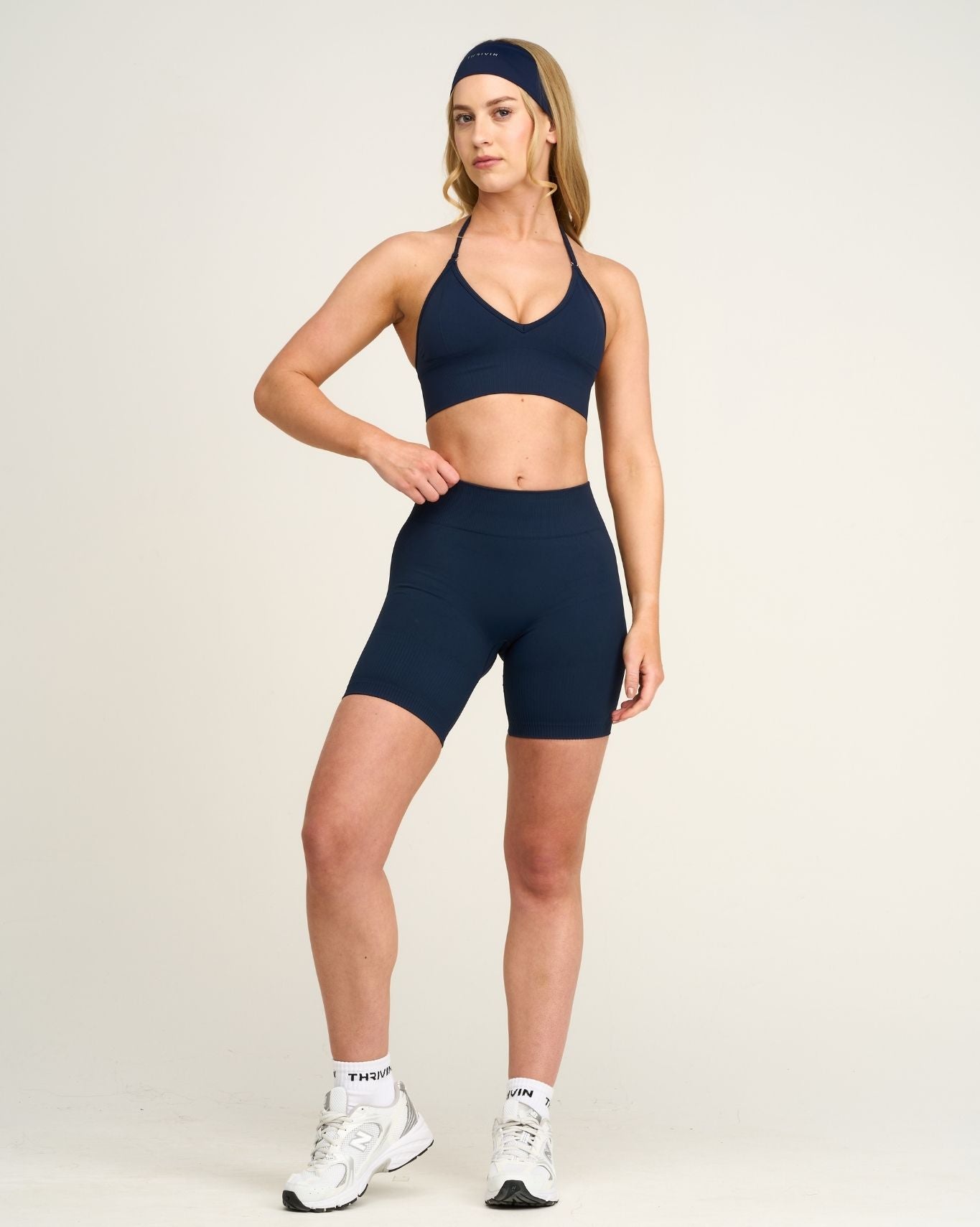 Elevate™ Sculpting Mid Waist Scrunch Shorts | Midnight Navy