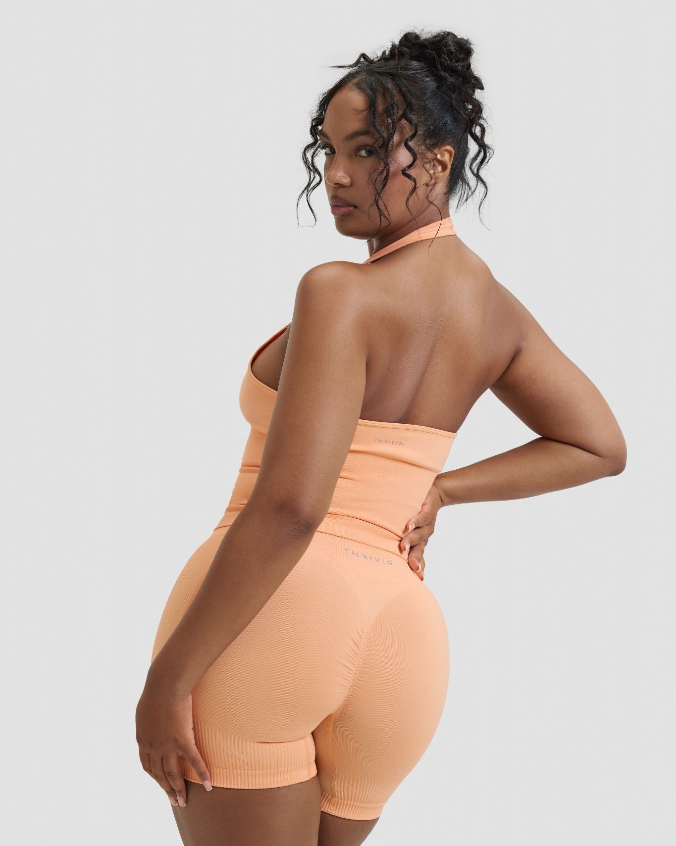 Elevate™ Sculpting Seamless Halterneck Top | Melon