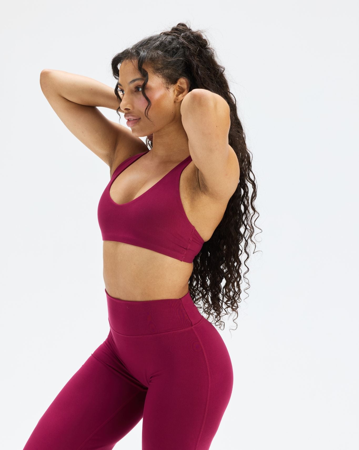 Essence Racer Back Sports Bra | Cherry Berry