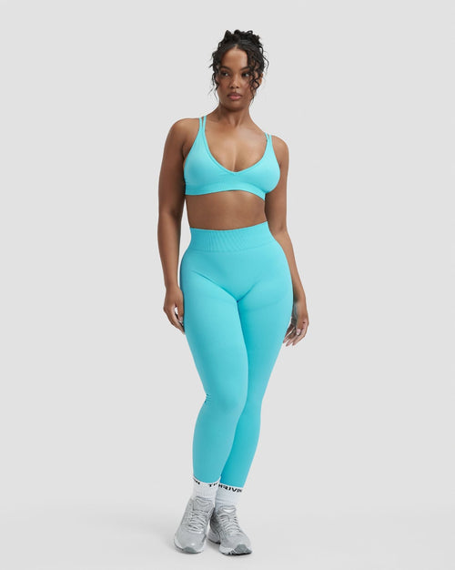 Elevate™ Sculpting Mid Waist Scrunch Leggings | Clear Tides