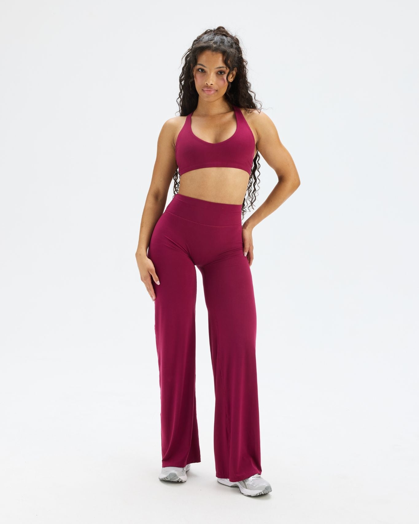 Essence Wide Leg Pants | Cherry Berry