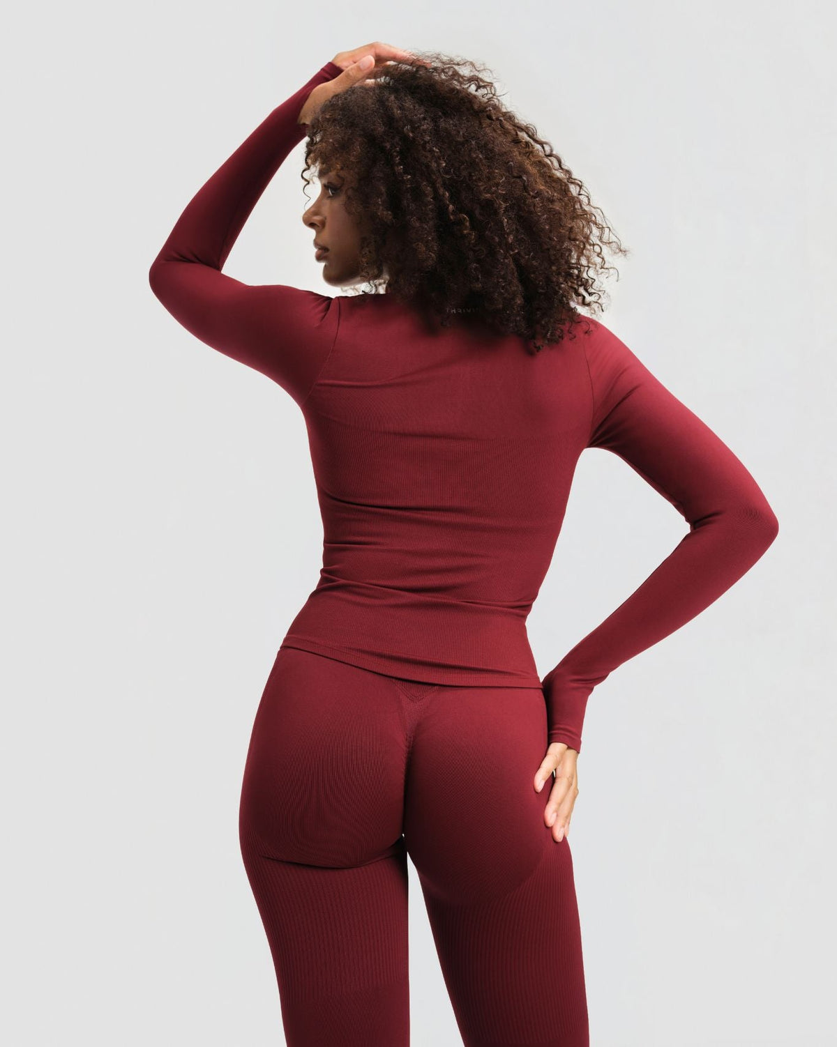 Elevate™ Compression Long Sleeve Jacket | Fine Wine
