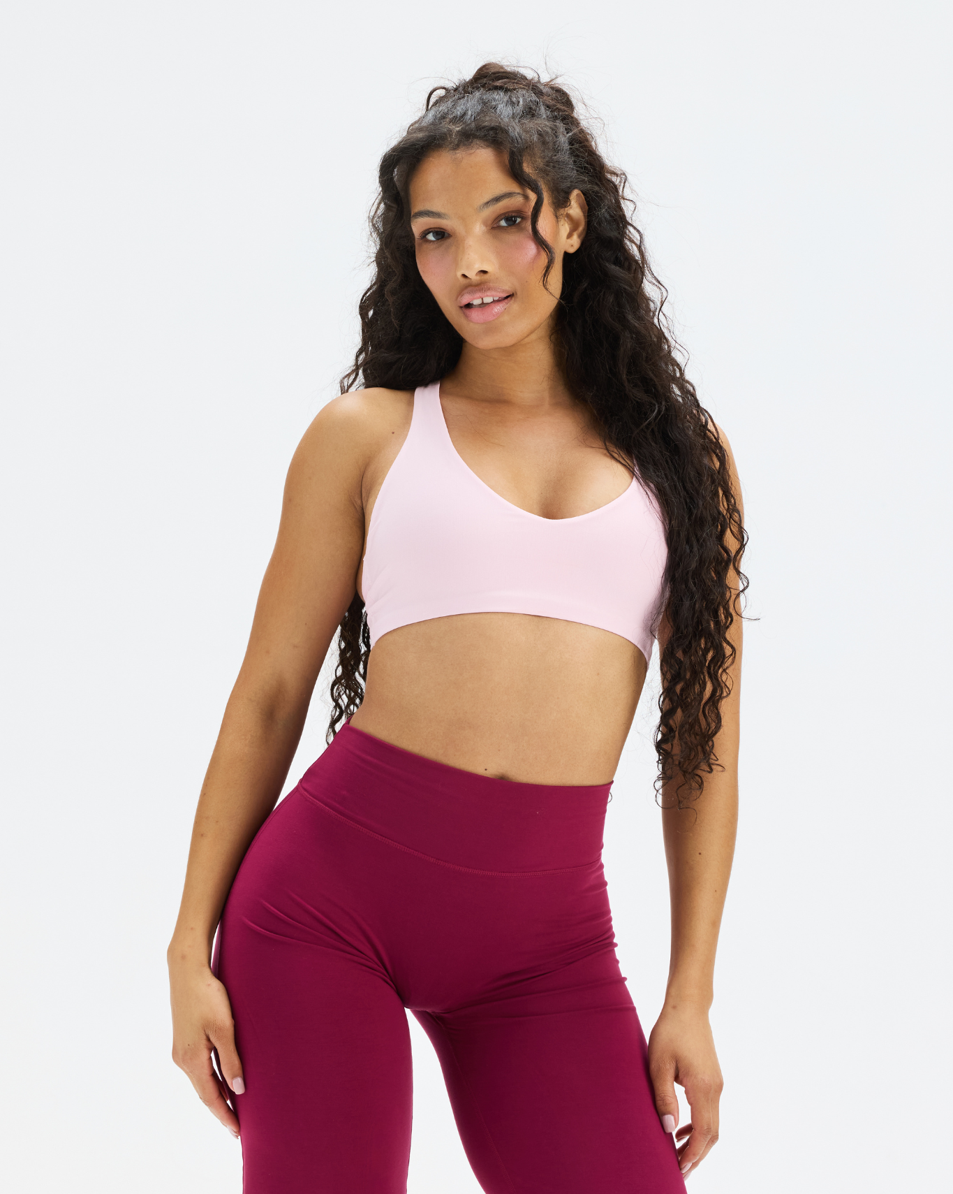 Essence Racer Back Sports Bra | Cherry Blossom