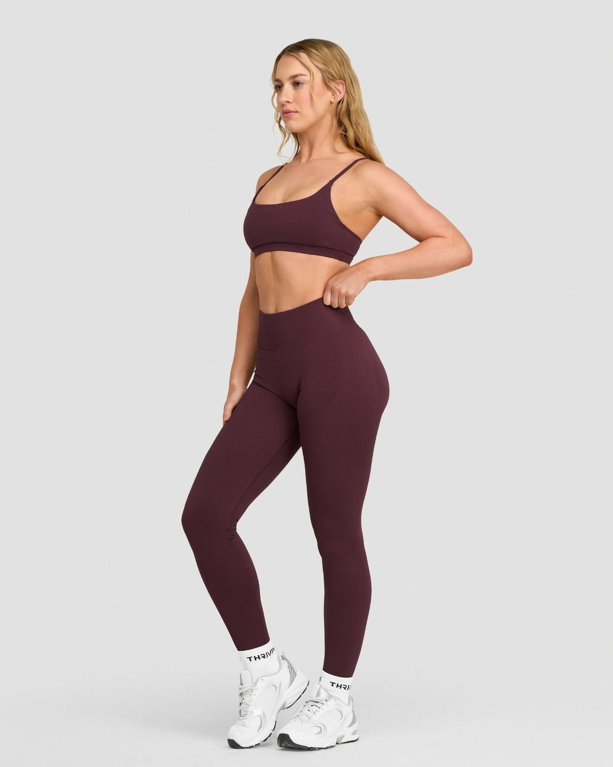 Elevate™ Sculpting High Waist Scrunch Leggings | Dark Mauve