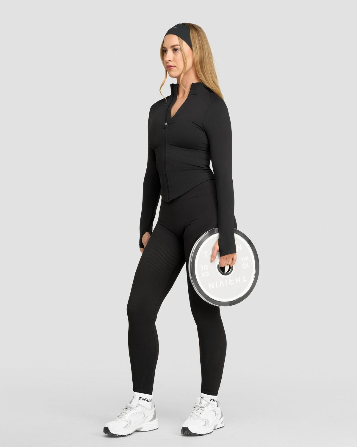 Elevate™ Compression Long Sleeve Jacket | Charcoal Grey