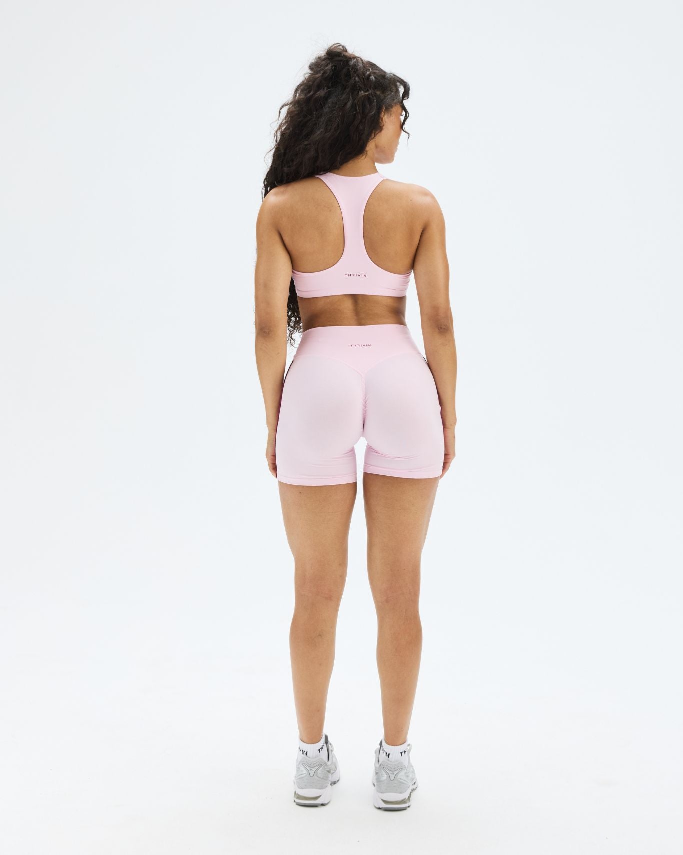 Essence Side Stripe Shorts | Cherry Blossom