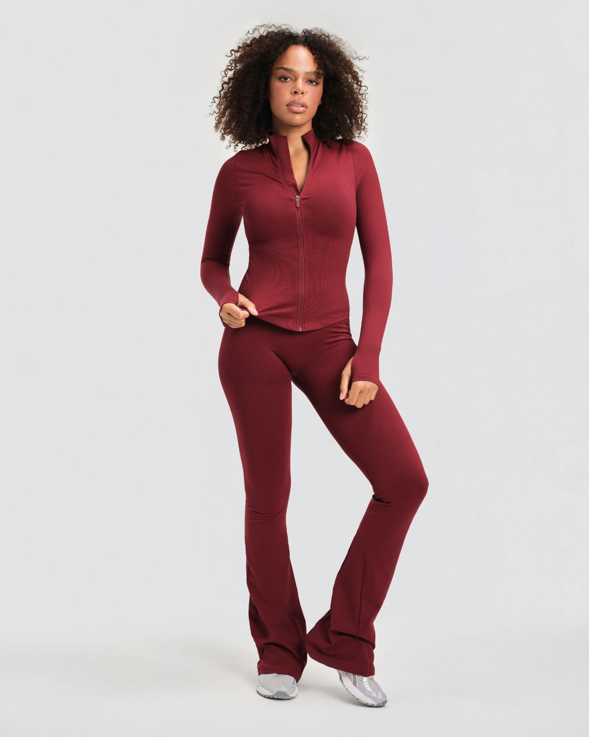 Elevate™ Compression Long Sleeve Jacket | Fine Wine