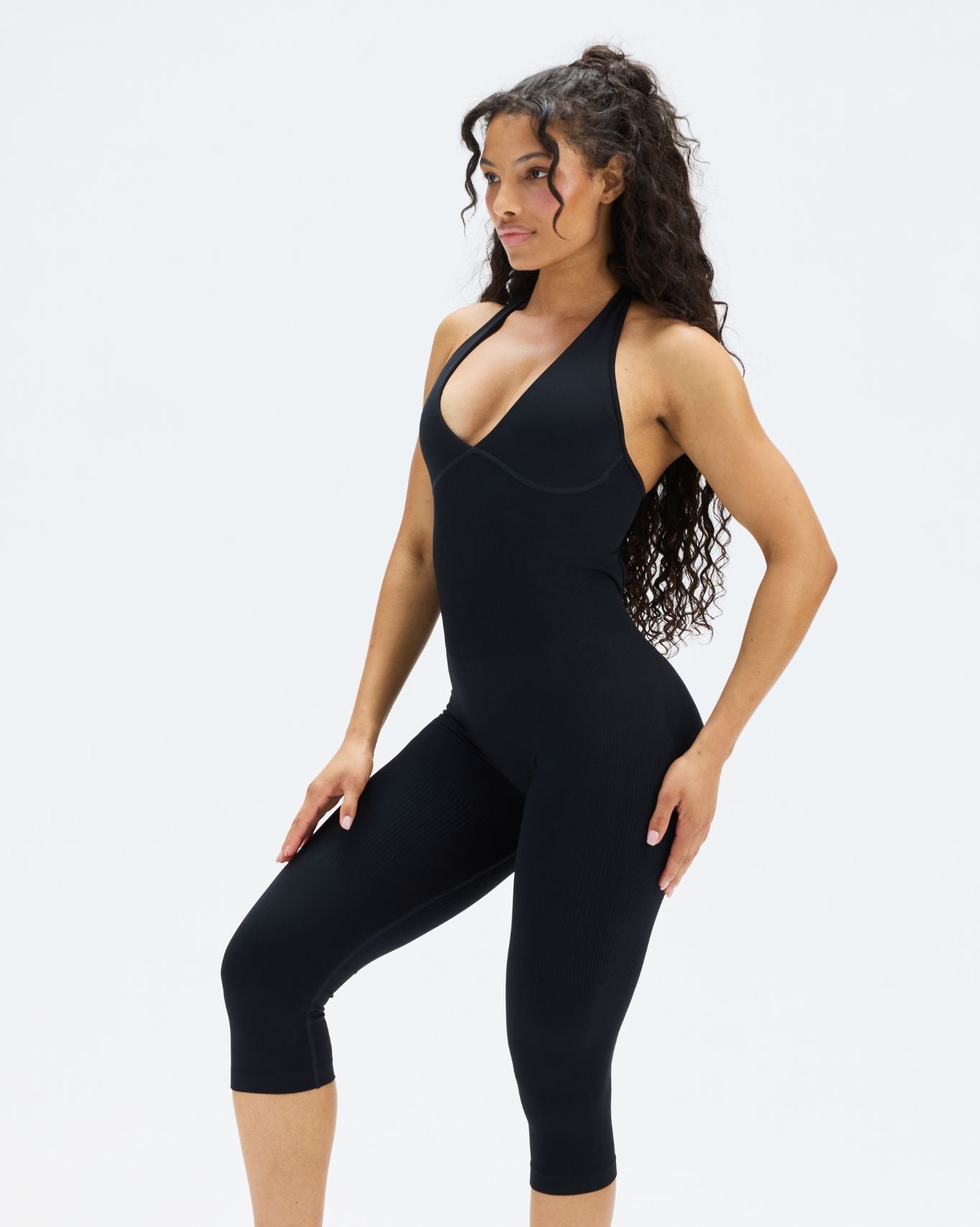 Elevate™ Sculpting All in One Capri Jumpsuit | Night Black