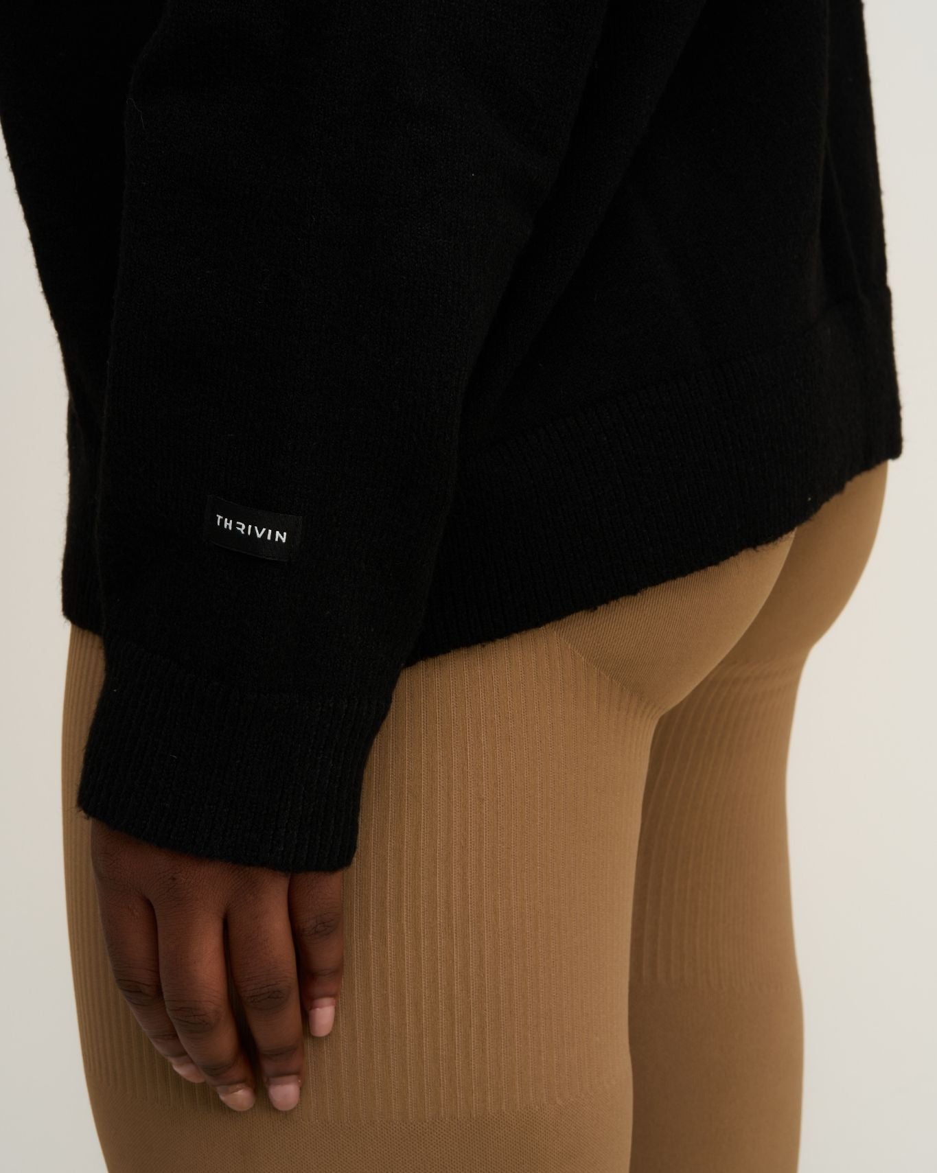 The Essential Collection Off The Shoulder Wool Blend Sweater | Night Black