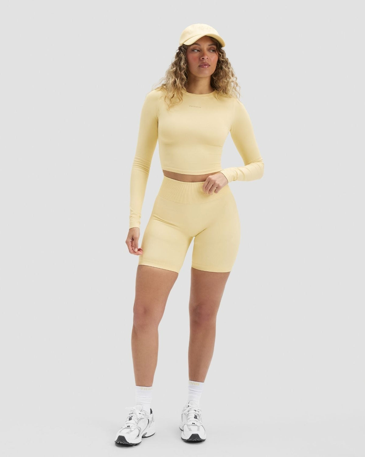 Elevate™ Sculpting High Waist Scrunch Shorts | Golden Butter