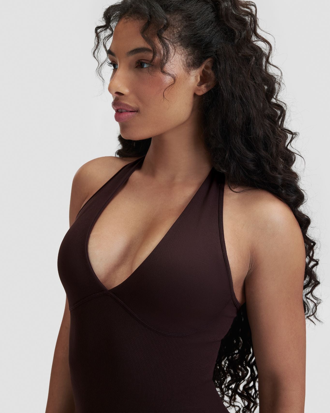 Elevate™ Sculpting Halterneck All In One | Coffee
