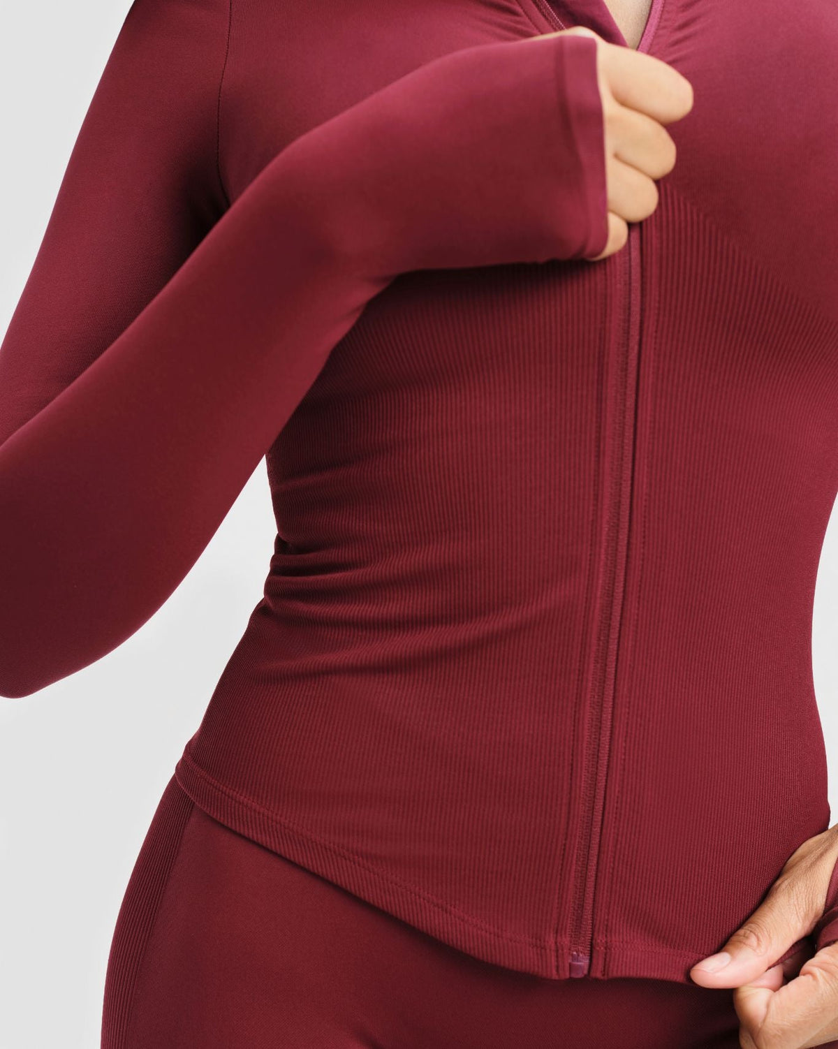 Elevate™ Compression Long Sleeve Jacket | Fine Wine
