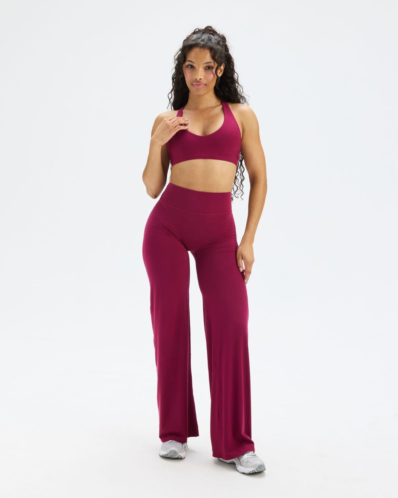 Essence Racer Back Sports Bra | Cherry Berry