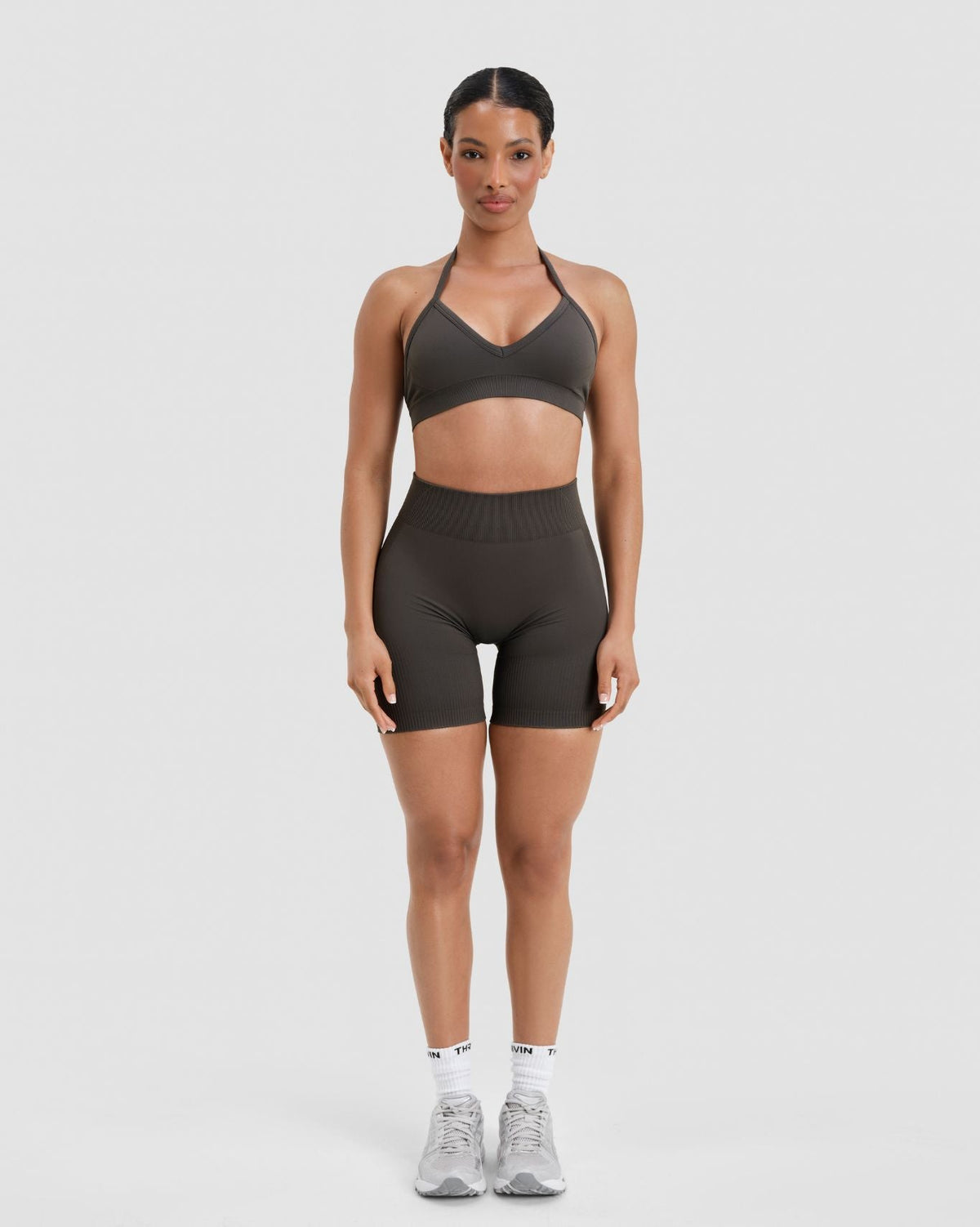 Elevate™ Sculpting Mid Waist Scrunch Shorts | Olive Green