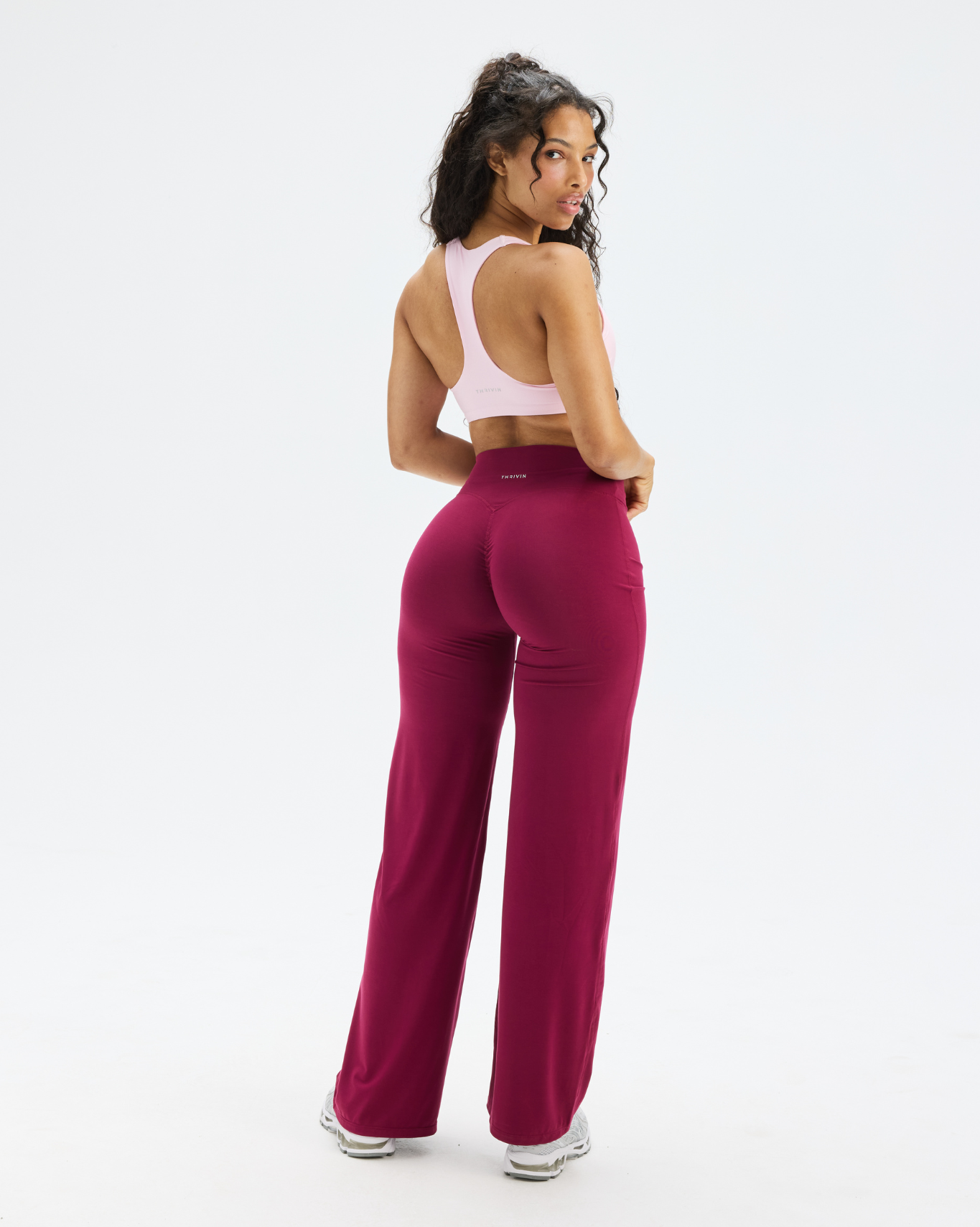 Essence Racer Back Sports Bra | Cherry Blossom