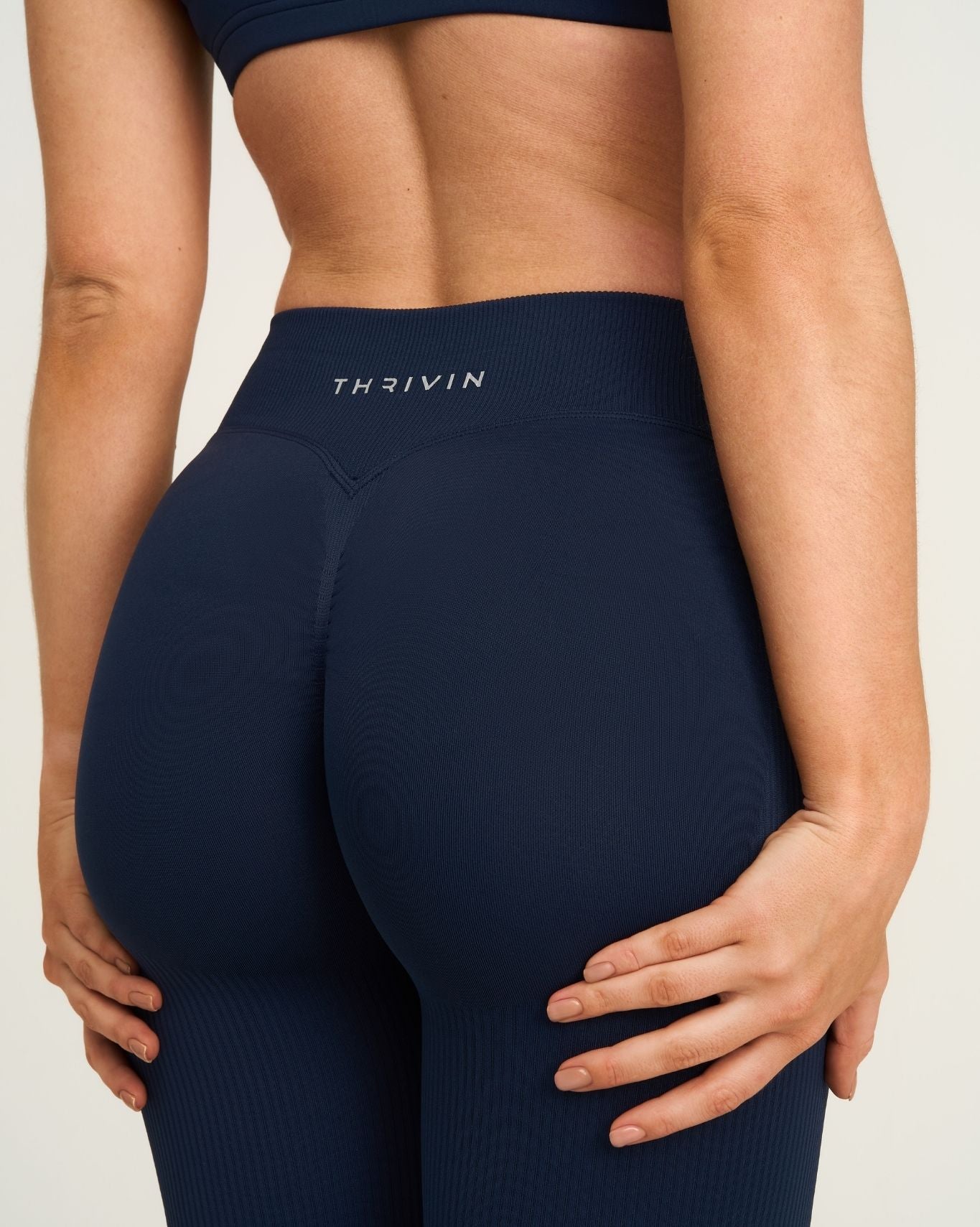 Elevate™ Sculpting Mid V-Waist Scrunch Flare | Midnight Navy