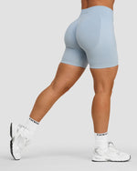 Elevate™ Sculpting Mid Waist Scrunch Shorts | Blue Haze