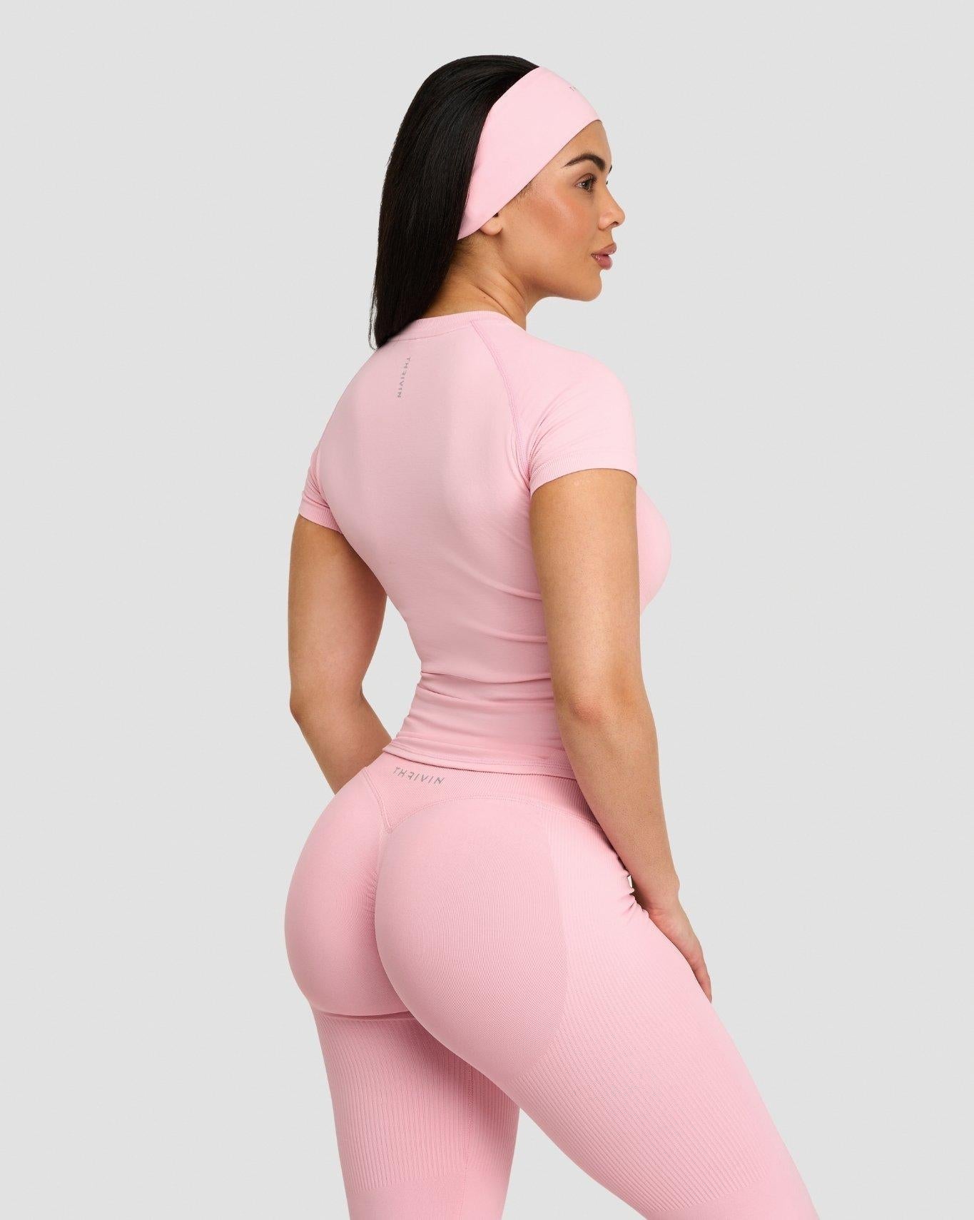 Elevate™ Compression T-Shirt | Cotton Pink