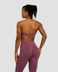 Elevate™ Sculpting Seamless Adjustable Halter Bra | Orchid Mauve