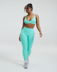 Elevate™ Sculpting Mid Waist Scrunch Leggings | Clear Tides
