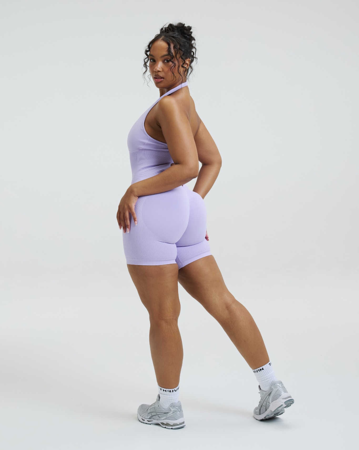 Elevate™ Sculpting Halterneck All In One | Lilac