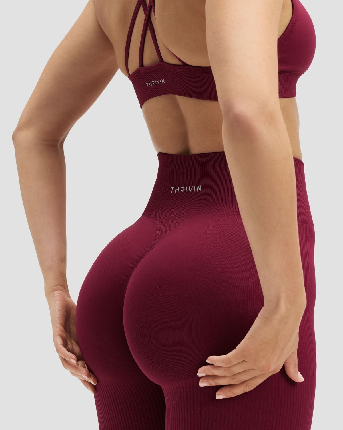 Elevate™ Sculpting High Waist Flare Leggings | Cherry Berry